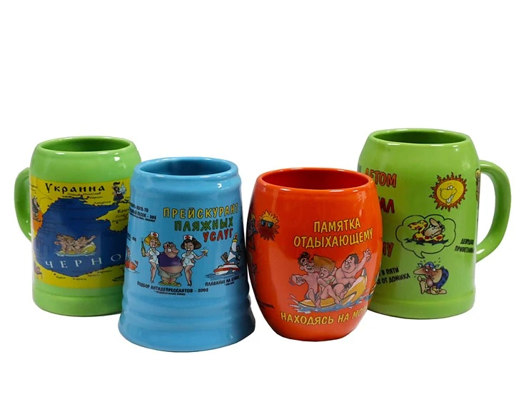 Barrel Shaped Ceramic Beer Mug manufacturers