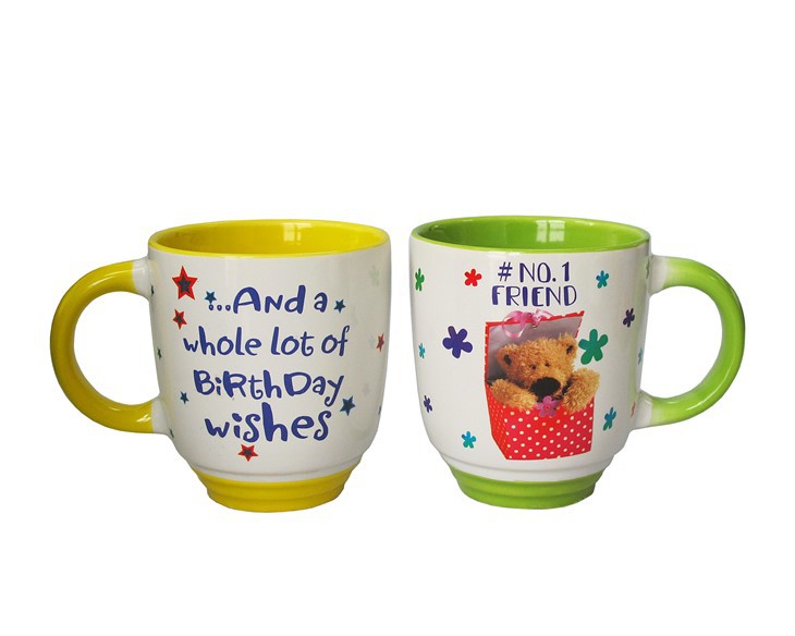 Ceramic Mug With Colorful Handle suppliers