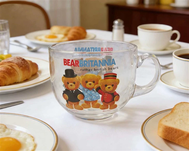 15oz Large-diameter Decal Glass Mug manufacturers